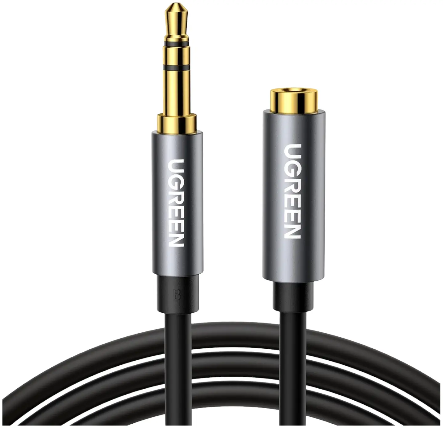UGREEN AV118 3.5mm AUX Extension Cable 3m – Male to Female –(Black)