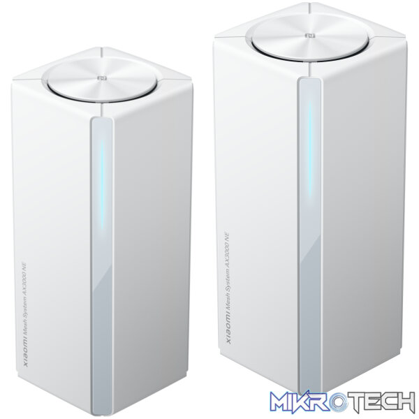 Xiaomi Mesh System AX3000 NE Whole-Home Wi-Fi 6 Router (2-Pack) – White Xiaomi Mesh System AX3000 NE Whole-Home Wi-Fi 6 Router (2-Pack) – White